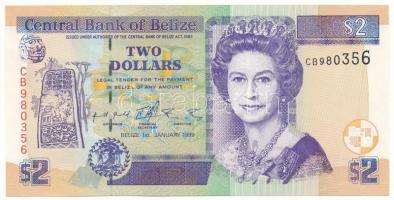 Belize 1999. 2$ "CB980356" T:AU Belize 1999. 2 Dollars "CB980356" C:AU Krause P#60a