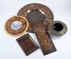 Doboznyi iparművész réz tárgy, vázák, dísztálak, stb