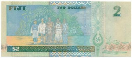 Fidzsi-szigetek DN(1997) 2$ "BK 134689" T:AU, hullámos papír
Fiji ND(1996) 2 Dollars &quo...