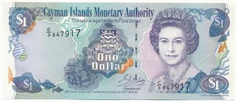 Kajmán-szigetek 2001. 1$ "C/3 847917" T:AU, hullámos papír Cayman Islands 2001. 1 Dollar "C/3 847917" C:AU, wavy paper Krause P#26b