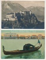 21 db RÉGI külföldi város képeslap, vegyes minőségben / 21 pre-1945 foreign town postcards in mixed ...