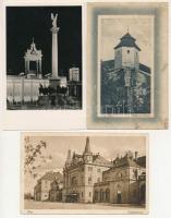 21 db RÉGI magyarországi város képeslap, vegyes minőségben / 21 pre-1945 Hungarian town postcards in...
