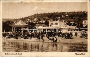 1940 Balatonalmádi, Fövenyfürdő, strand (fl)