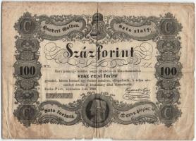 1848. 100Ft "Kossuth bankó" T:III/IV