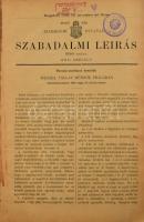 1896 Magy. Kir. Szabadalmi Hivatal, 6140-6213. számú szabadalmi leírások. (Egybekötve.) Félvászon-kötésben, kissé viseltes borítóval, intézményi bélyegzőkkel.