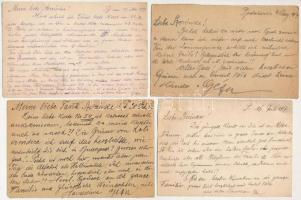 1916-1917 8 db RÉGI első világháborús orosz-magyar hadifogoly levelezőlap, vegyes minőségben / 8 pre...