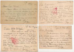 1916-1917 8 db RÉGI első világháborús orosz-magyar hadifogoly levelezőlap, vegyes minőségben / 8 pre...