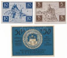 Németország / Weimari Köztársaság 1922. 50pf szükségpénz + Németország / Szövetséges megszállás 5pf ...