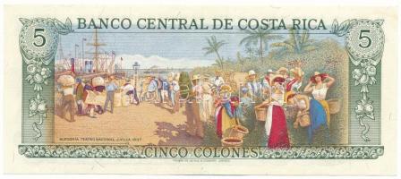 Costa Rica 1989. 5C "D59445986" T:AU, sarokhajlások
Costa Rica 1989. 5 Colones "D594...
