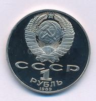 Szovjetunió 1989. 1R Cu-Ni "Tarasz Sevcsenko ukrán költő" kapszulában T:PP  Soviet Union 1989. 1 Ruble Cu-Ni "Taras Shevchenko Ukrainian poet" in capsule C:PP Krause Y#235