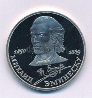 Szovjetunió 1989. 1R Cu-Ni "Mihai Eminescu román költő" kapszulában T:PP
Soviet Union 198...