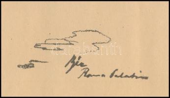 Bér jelzéssel, 2 db grafika: Tabán és Római részlet. Nyomat, papír. 28×35 és 22x30 cm