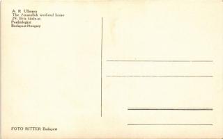 Budapest II. Pesthidegkút, Hidegkút; Amanullah hétvégi nyaraló, weekend house. Béla király út 29. Fo...