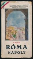 Dr. Bodnár Gyula (szerk.): Róma, Nápoly. Budapest Székesfőváros iskolai kirándulóvonatai 23-24. Bp., 1938. Kiadói viseltes papírkötés, kopottas állapotban.