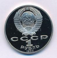 Szovjetunió 1988. 1R Cu-Ni "Lev Tolsztoj" T:PP Soviet Union 1988. 1 Rouble Cu-Ni "Leo Tolstoy" C:PP Krause Y#216