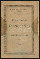 Dürkopp és Társa (Bécs) képes útmutató varrógépek használatához, sérült, 19p