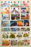 Több mint 110 klf brit sor az 1970-90-es évekből, 12 lapos, közepes berakóban