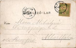 1904 Siófok, Új indóház, Vasútállomás. Reich Farkas kiadása (EB)