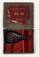cca 1950-1960 Supraphon PS-16 Micro lemezjátszó tű (mágneses pickup), eredeti dobozában