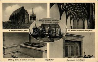 Nyírbátor, templom, Báthory Gábor és István síremléke, renaissance márványpad, belső. Fohn Adolf kiadása (EK)