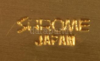 Sarome Japan névjegykártyatartó, jelzett, 11x6,5 cm