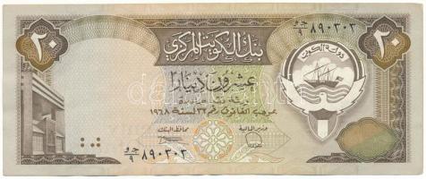 Kuvait 1968(1986-1991) 20D T:F, szép papír Kuwait 1968(1986-1991) 20 Dinars C:F, fine paper Krause P#16