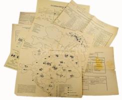 I. világháborús hadrendi táblák, 8 db