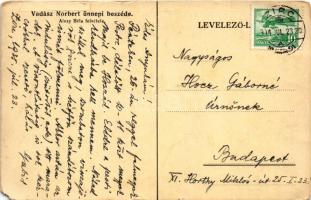 1935 Szombathely, Premontrei diákok hősi emlékművének avatási ünnepsége, Vadász Norbert ünnepi beszé...