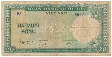 Dél-Vietnam 1964. 20D "H3 889712" T:VG South Vietnam 1964. 20 Dong "H3 889712" C:VG Krause P#16