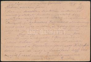 1916 Tábori posta levelezőlap / Field PS-card "K.u. K. KOMMANDO DES FLUSSMINENZUGES No. 3"...