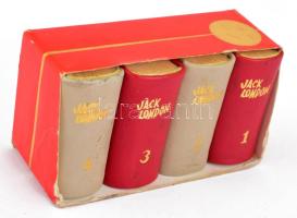 Jack London 1-4. 4 db minikönyv, kiadói műbőr kötés, papír tékában, jó állapotban