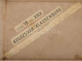 cca 1903 Kolozsvár és környéke térképe, 1:75.000, vászonra kasírozva, 38x53 cm