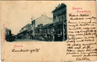 1900 Kisvárda, utca, Frankl Mór üzlete. Berger Ignác kiadása (fl)