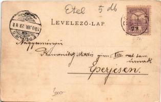 1900 Kisvárda, utca, Frankl Mór üzlete. Berger Ignác kiadása (fl)