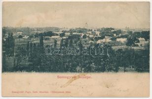 1917 Somogyvár, látkép. Fogyasztási szövetkezet kiadása (ázott / wet damage)