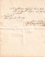 [Kézirat] Kubinyi Miklós (1775-1845) pesti ügyvéd levele a Nemzeti Múzeum könyvtára vezető tisztségv...
