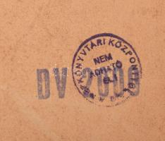 1923-1936 Vegyes nyomtatvány tététel, 2 db:
1935 A Magyar Tégla és Agyagárugyárosok Országos Egyesü...