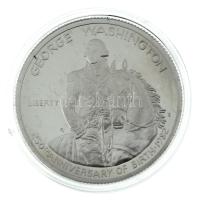 Amerikai Egyesült Államok 1982S 1/2$ Ag "George Washington születésének 250. évfordulója" kapszulában, tanúsítvánnyal, eredeti karton dísztokban. Szign.: "EJ" T:PP USA 1982S 1/2 Dollar Ag "250th Anniversary of the birth of George Washington" in capsule, with certificate, in original decorative cardboard case. Sign.: "EJ" C:PP Krause KM#208