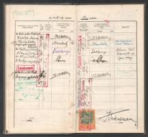 1925-1940 Doroszlai Sándor 2 db egyetemi leckekönyve, számos aláírással, köztük Erődi-Harrach Béla, ...