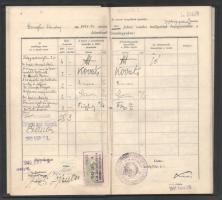 1925-1940 Doroszlai Sándor 2 db egyetemi leckekönyve, számos aláírással, köztük Erődi-Harrach Béla, ...