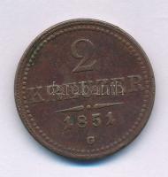 1851G 2kr Cu T:VF, ph. Adamo M5