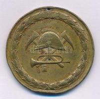 Jugoszlávia 1925 "A Zemun Önkéntes Tűzoltóság 55. évfordulója 1870-1925" kétoldalas bronz ...