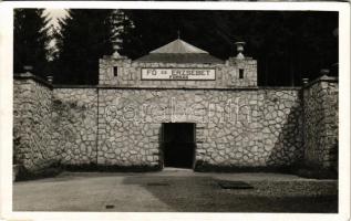 Borszék, Borsec; Fő és Erzsébet-forrás / spa, mineral water sources (ragasztónyom / glue mark)