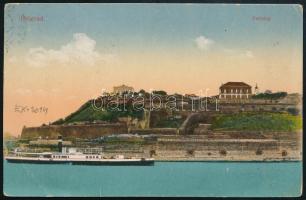 1917 Tábori posta képeslap / Field postcard kék / bule "Passkontrollstelle Belgrad" , &quo...