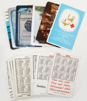 1970-1979 Vegyes kártyanaptár tétel, 21 db