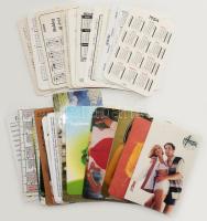 37 db vegyes kártyanaptár, közte erotikus