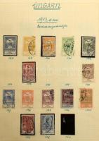 1913-1944 Magyar gyűjtemény, egyes kiadások duplán, összesen 650 db bélyeg Schaubek albumban (97.000)