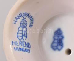 Herendi Szent Gellért szobor. Jelzett, kézzel festett, hibátlan, m. 10,5 cm /// Herend Saint Gerard ...