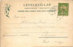 Poprád (Tátra, Magas-Tátra, Vysoké Tatry); Fő út, templom, üzletek. Feitzinger Ede 65. Auto-Chrom 19...