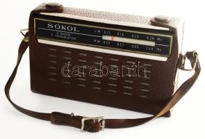 Sokol rádió bőr tokkal.